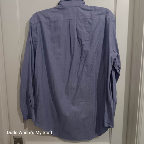 LAUREN - RALPH LAUREN GREEN LABEL - LONG SLEEVE DRESS SHIRT - SIZE 16 (32/33) - Picture 2 of 3